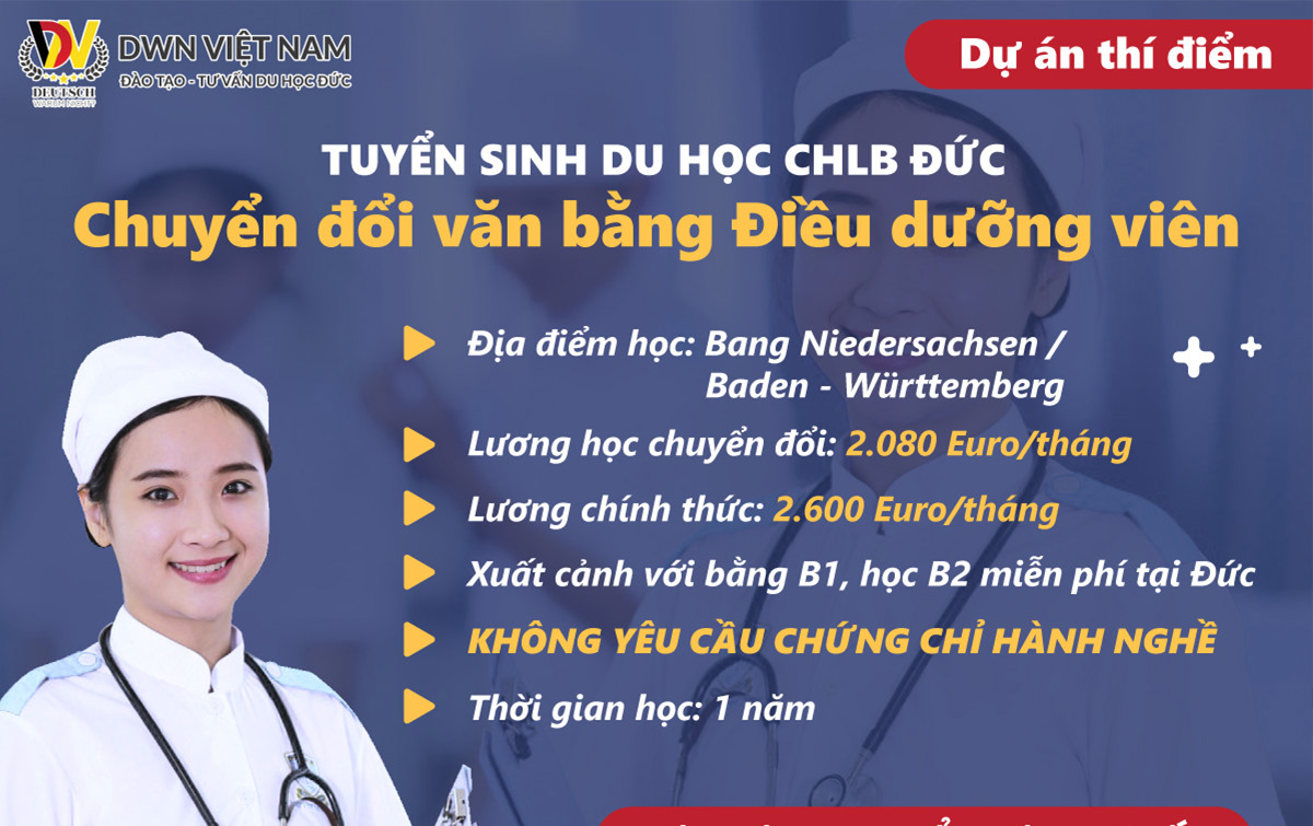 Dự án thí điểm chuyển đổi văn bằng điều dưỡng viên