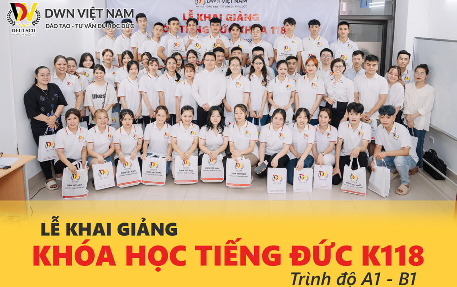 khai giảng khóa học tiếng Đức K118